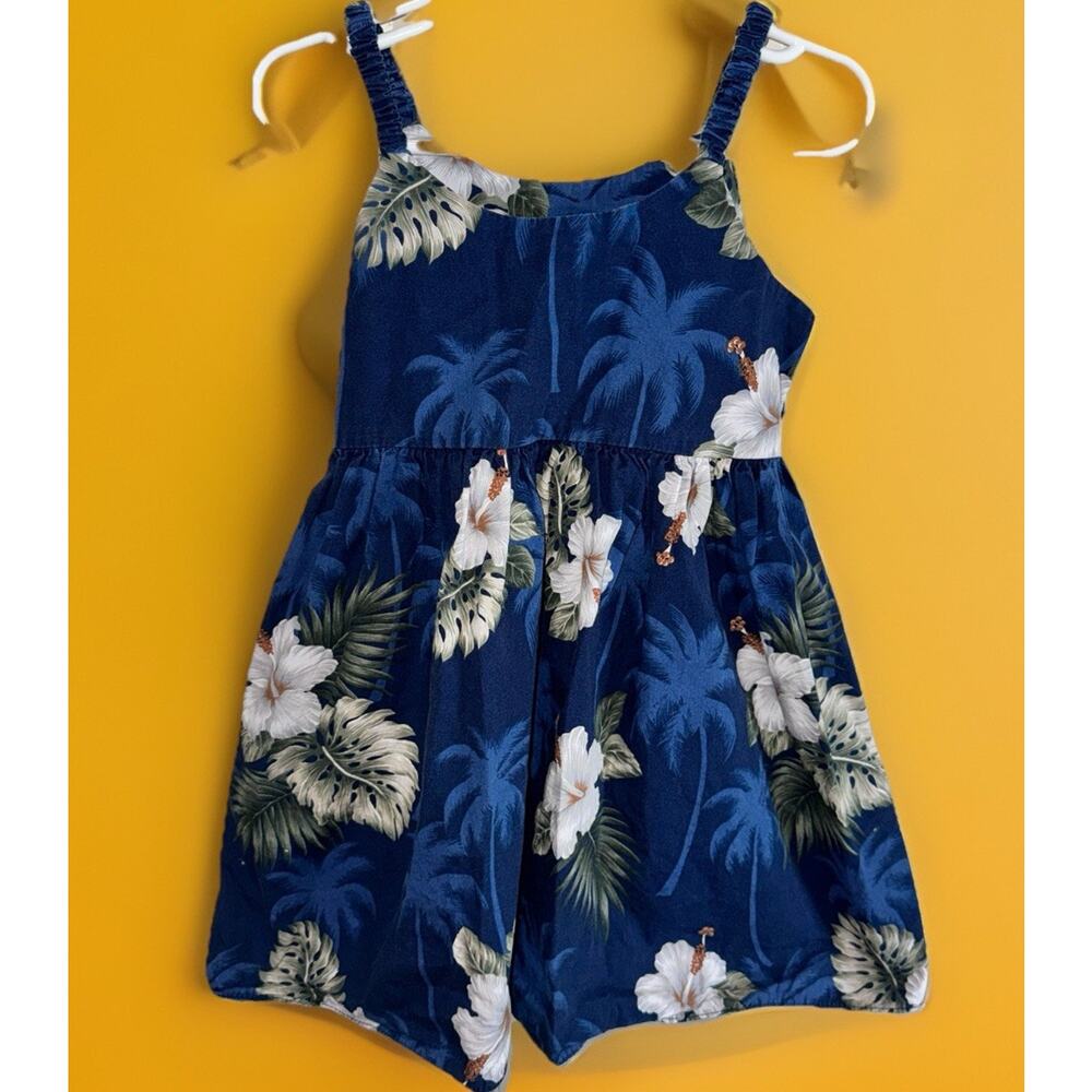 Pacific Legend Little Girls Sundress Hawaiian Hawaii Hibiscus Sz 5 / 6